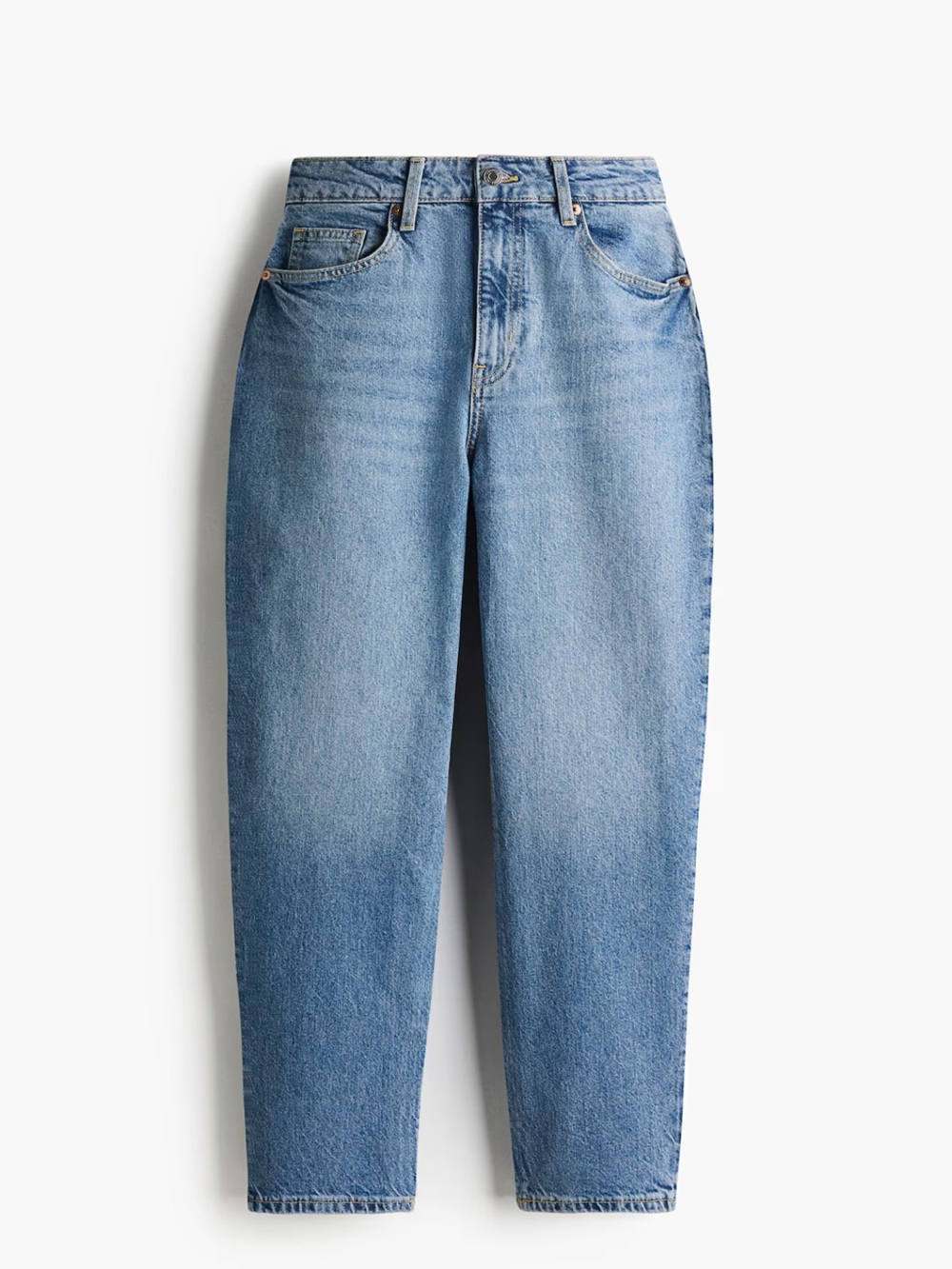 H&M Mom Slim-Fit High-Waist Ankle Women's Jeans
